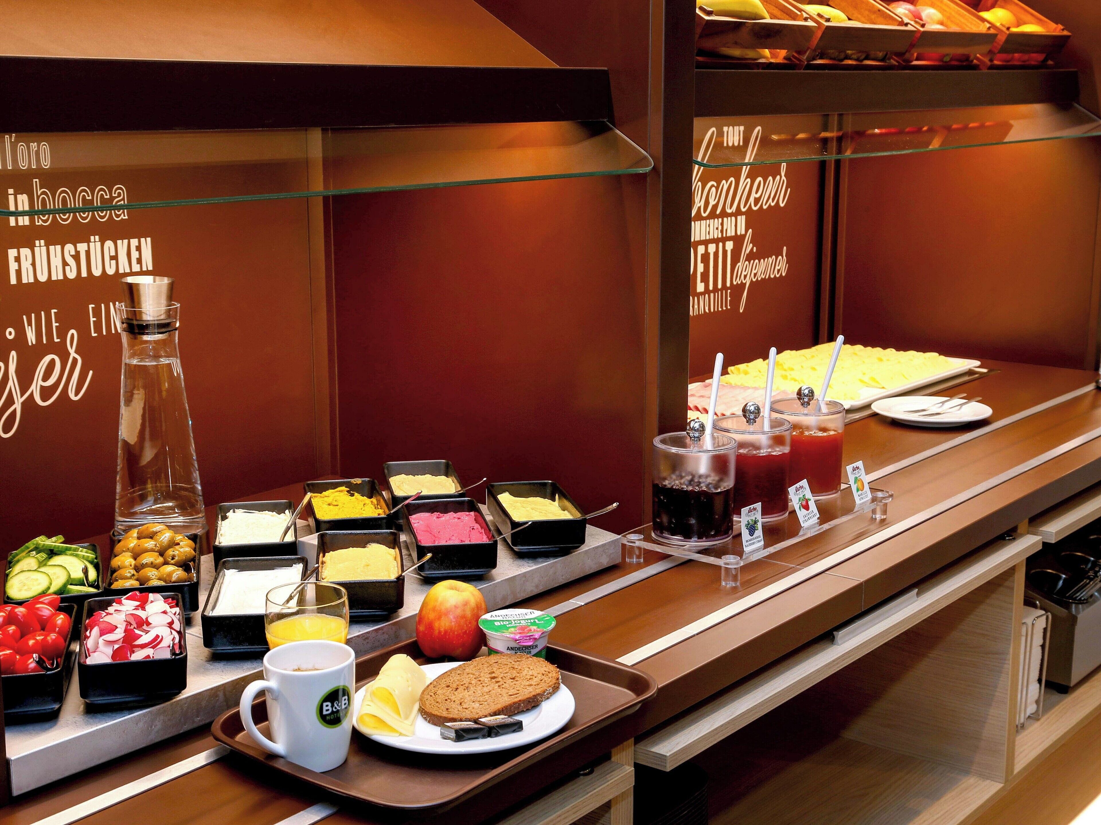 Daily buffet breakfast (EUR 13.90 per person)