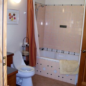 Hair dryer, towels, soap, shampoo - Inviting Cottage Rental with Private Deck near Bellingham, Washington (Lummi Island)