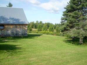 Property grounds - All Season Pet-Friendly Cabin Rental with Full Kitchen in the Northeast Kingdom of Vermont (Craftsbury Common)