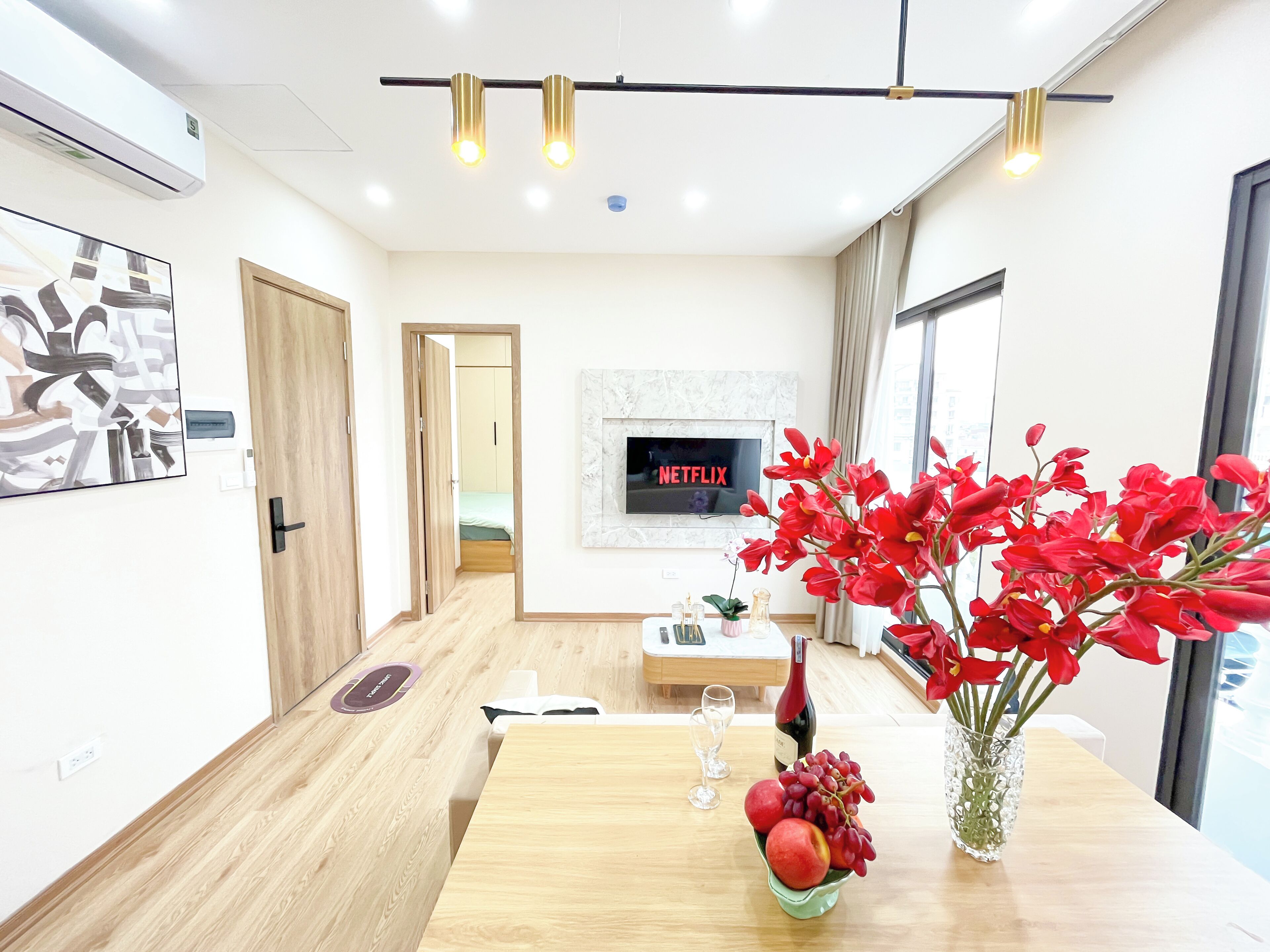 Kamar Double Basic, balkon, pemandangan kota | Meja kerja, setrika/meja setrika, dan Wi-Fi gratis