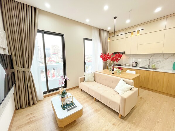 Basic-Doppelzimmer, Balkon, Stadtblick