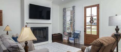 Smart TV, fireplace, offices