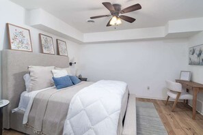 2 bedrooms, iron/ironing board, free WiFi, bed sheets
