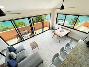 TV, offices - Ocean&MarinaViews〰️3Bedrooms〰️+100WIFI〰️Pool (Puerto Aventuras)