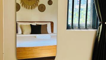 1 chambre, fer et planche Ă repasser, Wi-Fi, draps fournis