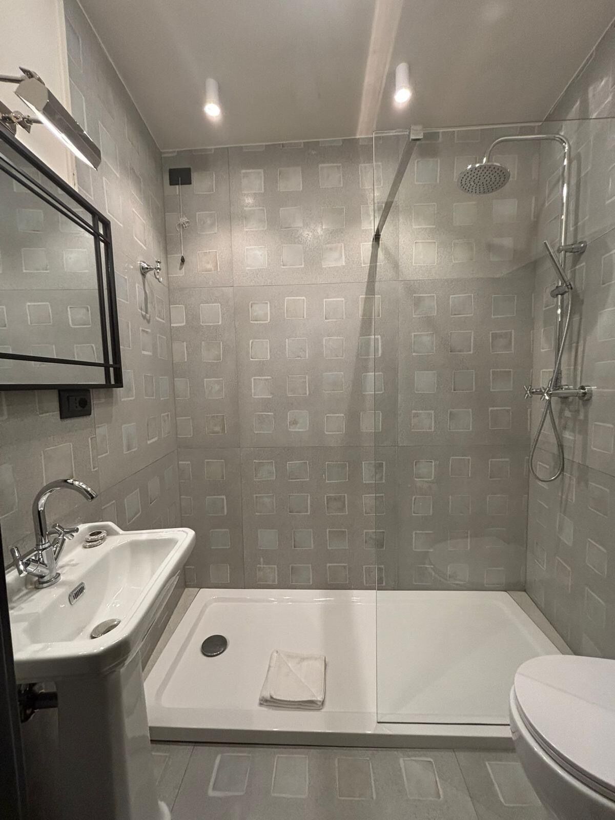 淋浴设施、吹风机、毛巾、肥皂