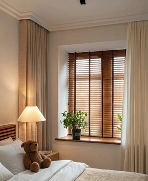 Studio kiểu Nhật, có phòng tắm riêng | Bộ trải giường bằng vải cotton Ai Cập, bộ đồ giường cao cấp 