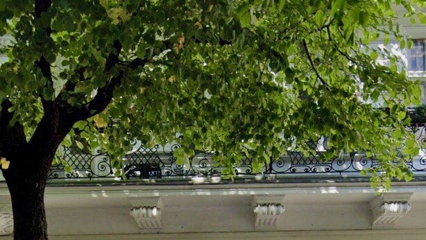 A building with a classic architectural style, featuring a prominent entrance with double doors and a small set of steps leading up to the main entrance. - Quiet Altbau 2-Room Apartment with Terrace | Central Berlin near Parks & S-Bahn (Berlin)