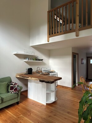 Interior - Headquarters Ridge Cabin located on family farm opened Dec 2025 (Courtenay)