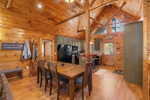Dining - Riverfront Lodge, 5BR, Hot Tub, Pool Table & Views (Copperhill)