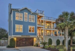 Exterior - Beautiful Home w/ Pvt Pool,Hot Tub,Movie Rm & Rooftop! Ocean Views, Beach! (Isle of Palms)
