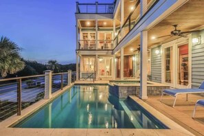 Pool - Beautiful Home w/ Pvt Pool,Hot Tub,Movie Rm & Rooftop! Ocean Views, Beach! (Isle of Palms)