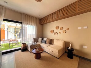 Living area - Villa Zaah. Beachfront villa on exclusive beach - Total privacy (Hermosillo)