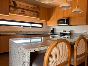 Private kitchen - Villa Zaah. Beachfront villa on exclusive beach - Total privacy (Hermosillo)