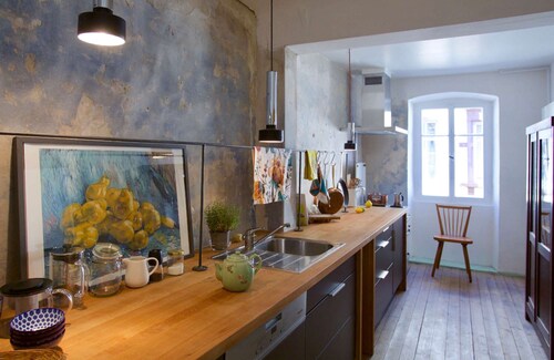 Boutique vacation apartment in the old Moser wine house