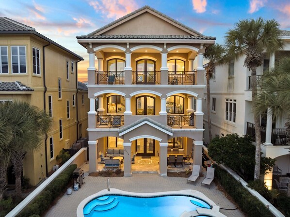 Exterior - Gulf View Retreat with Private Pool, Elevator and Bikes | 3 Minutes to Beach (Destin)