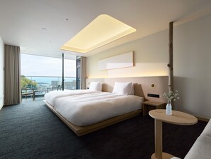 Twin Room, Balcony | Beach/ocean view - HOTEL FORK & KNIFE Miyajima - Opening in Mar 28th 2026 (Hatsukaichi)