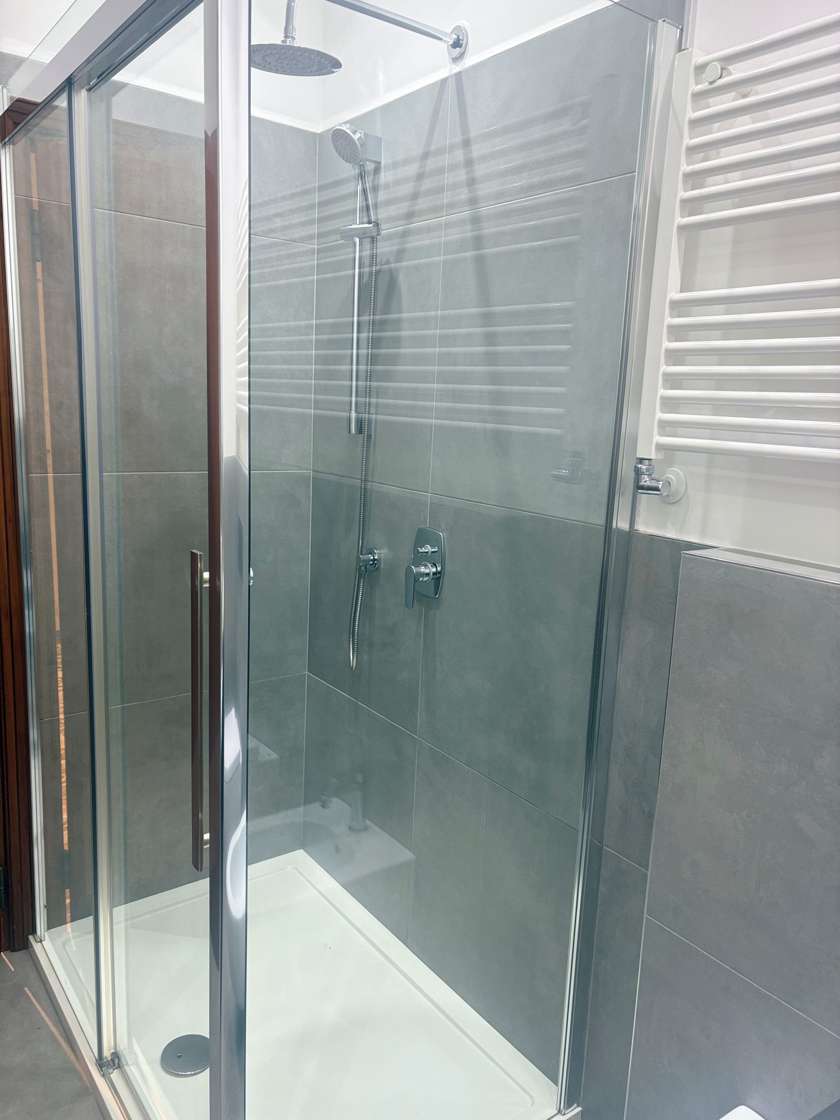 Dusche, Haartrockner, Bidet, Handtücher