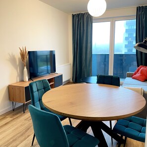 Family Apartment, Balcony | Blackout curtains, iron/ironing board, free WiFi - LILY APART the Big Screen Apartment (Gdańsk)