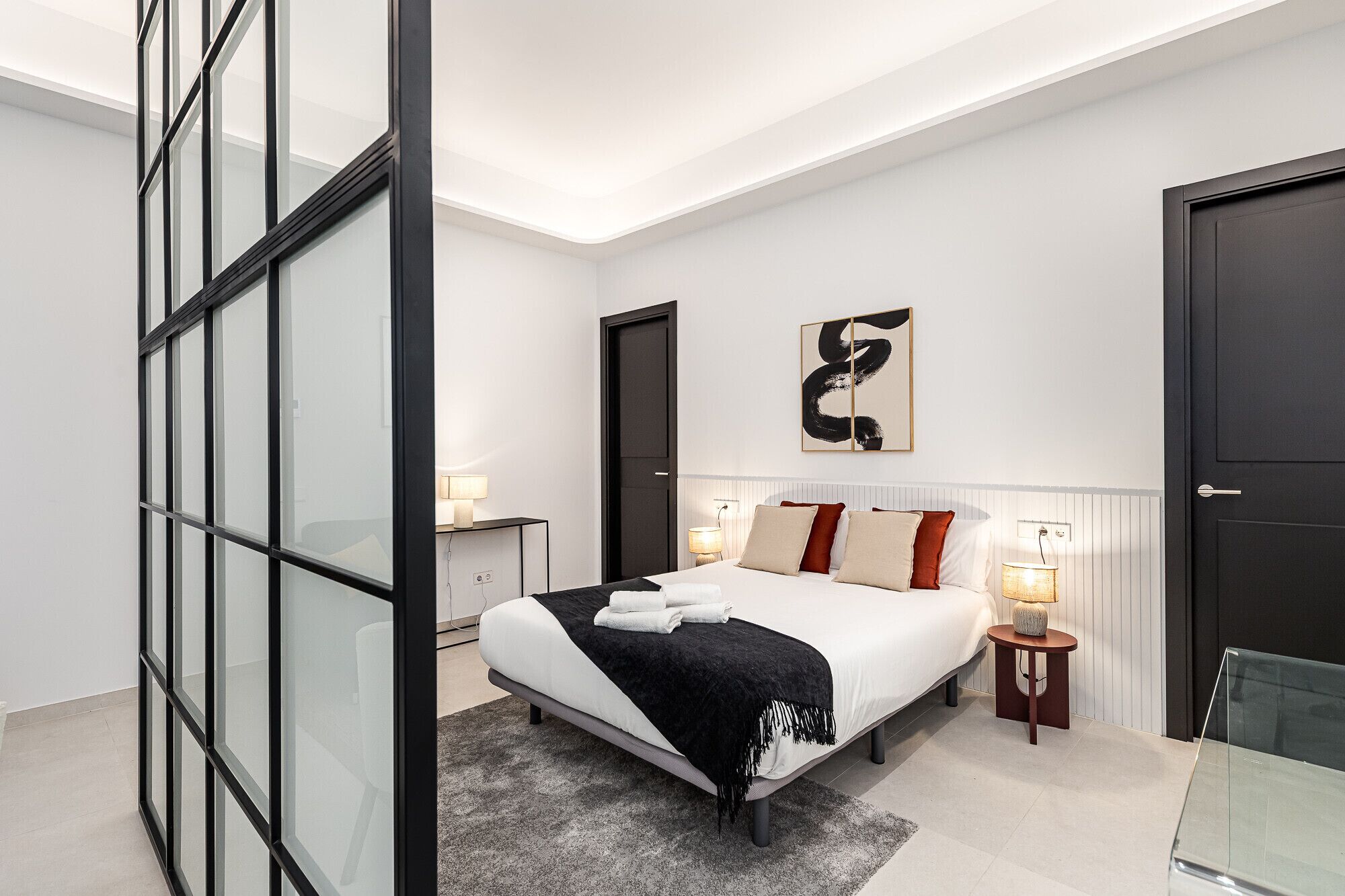 1 dormitorio, tabla de planchar con plancha, wifi gratis