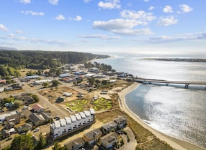 Aerial view - New Modern Luxury 4BR/3.5BA Townhouse! Short walk to Beach (Waldport)