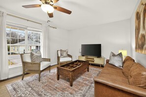 Living area - Belmont Gem | 4BR Stay Walkable to Downtown (Belmont)