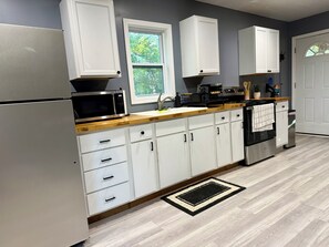 Microwave, oven, stovetop