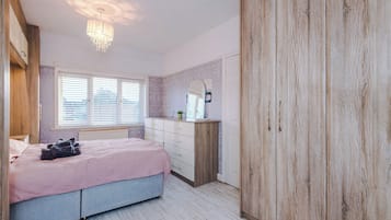 Blackout drapes, iron/ironing board, free WiFi