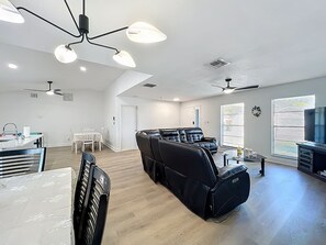 Smart TV, video games, books, stereo