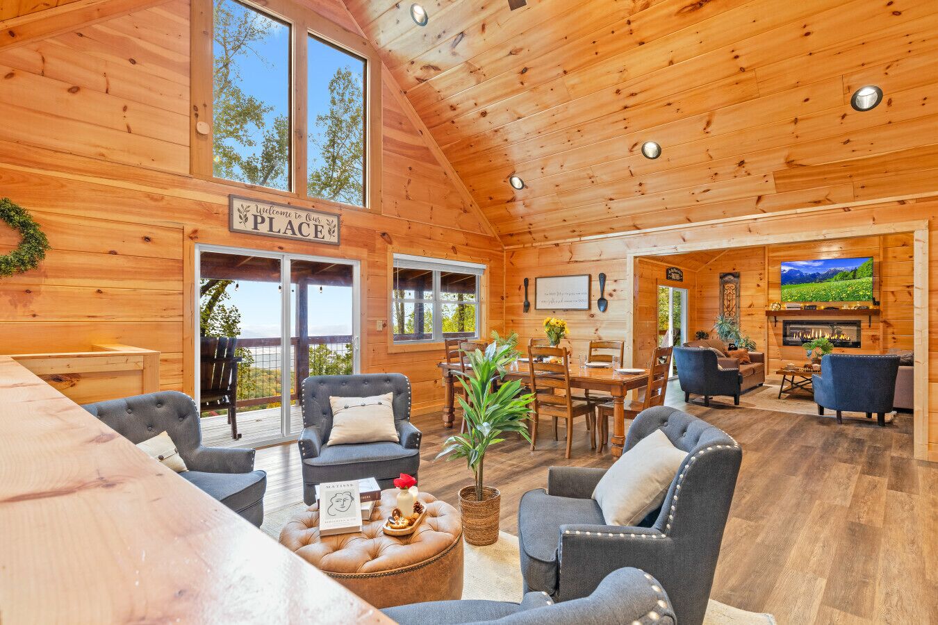 Cabin, Mountain View | Living area