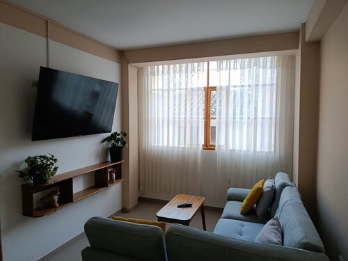 Apartment with mountain view.