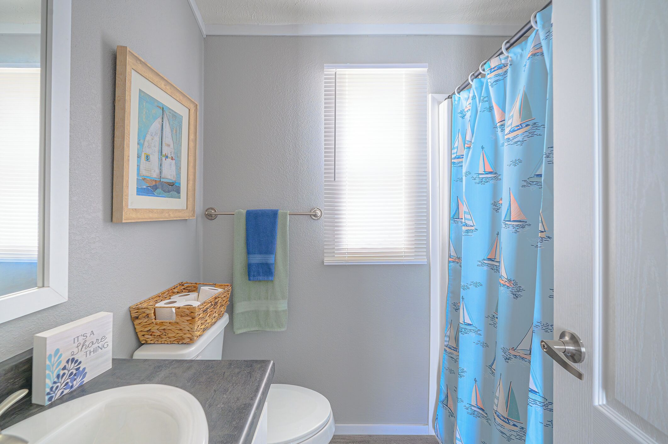 Towels, soap, toilet paper