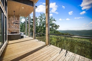 Terrace/patio - NEW CONSTRUCTION 4-bedroom with INCREDIBLE VIEWS minutes to Downtown Blue Ridge! (Mineral Bluff)