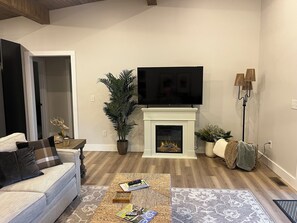 TV, fireplace - Cozy home with mountain views! (Newport)