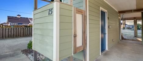 Outdoor Shower: Rinse off the sand after a beach day in the convenient outdoor shower.