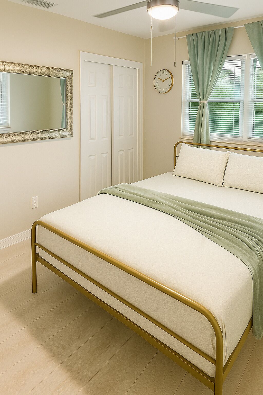 Iron/ironing board, WiFi, bed sheets, wheelchair access