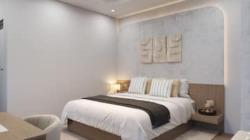 Superior Double Room, Balcony | Bathroom | Shower, free toiletries, hair dryer, towels