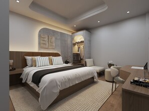 Deluxe Double Room Single Use, Balcony, River View | Bathroom | Shower, free toiletries, hair dryer, towels - Odyssey Hotel 2 (Thanh pho Ha Giang)