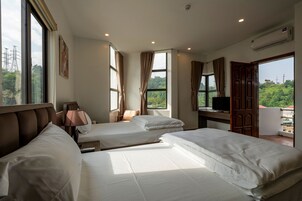 Quarto casal ou duplo luxo | Escrivaninha, Wi-Fi de cortesia
