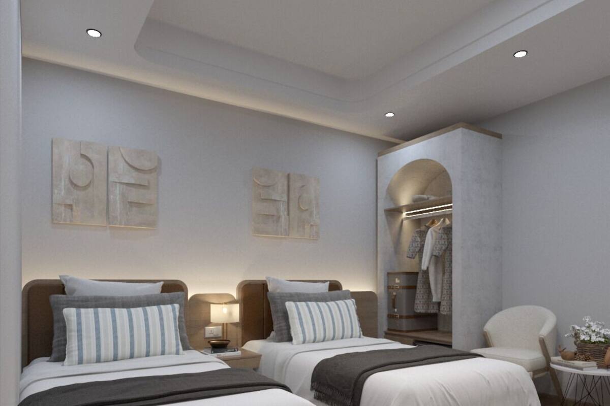 Double or Twin Room, City View | Bathroom | Shower, free toiletries, hair dryer, towels