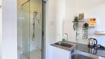 Desk, blackout drapes, iron/ironing board, free WiFi