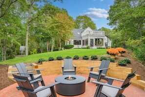 Terrace/patio - Private Cape Cod Gathering Home with Lake Views (Centerville)