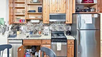 Microwave, oven, stovetop, dishwasher