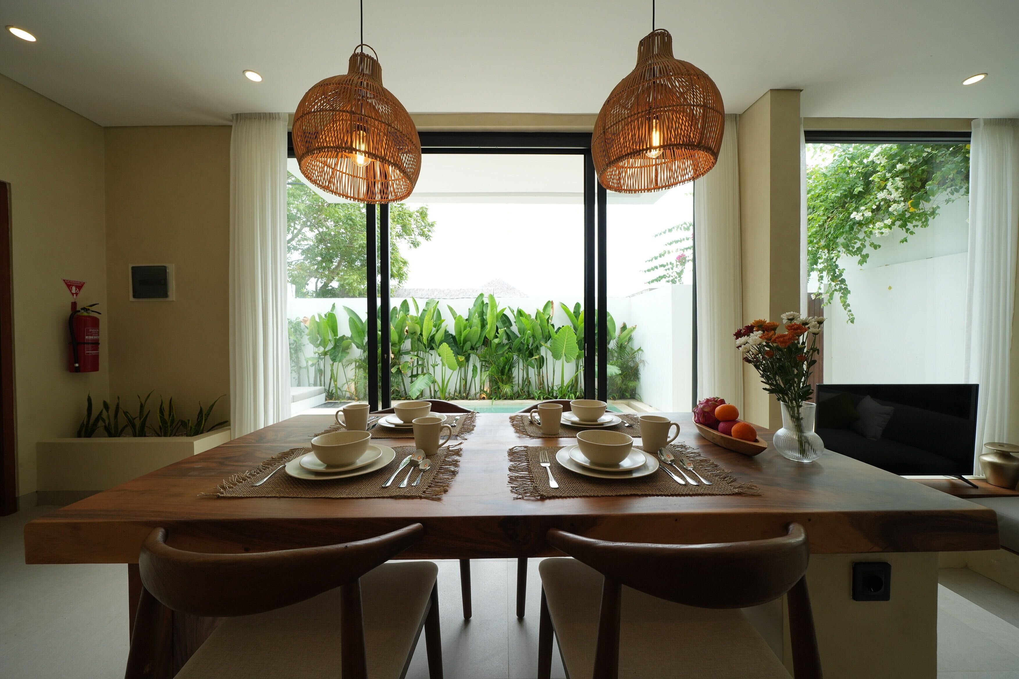 Vila, teras | Makan di kamar