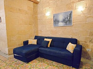 Apartment, 2 Bedrooms, Kitchen | Living area - Traditional Maltese 2BR - Near Valletta (Floriana)