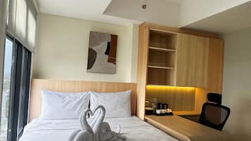 Apartemen Basic, pemandangan kota | Wi-Fi gratis