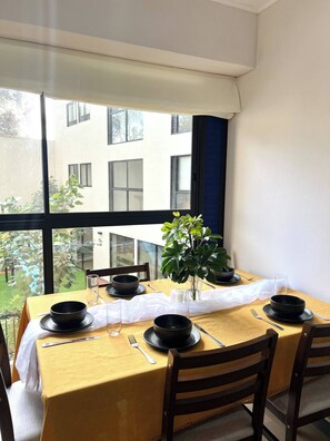 Apartment, 2 Bedrooms, Accessible | Dining room - Modern Apartment for 9 San Isidro (Lima)