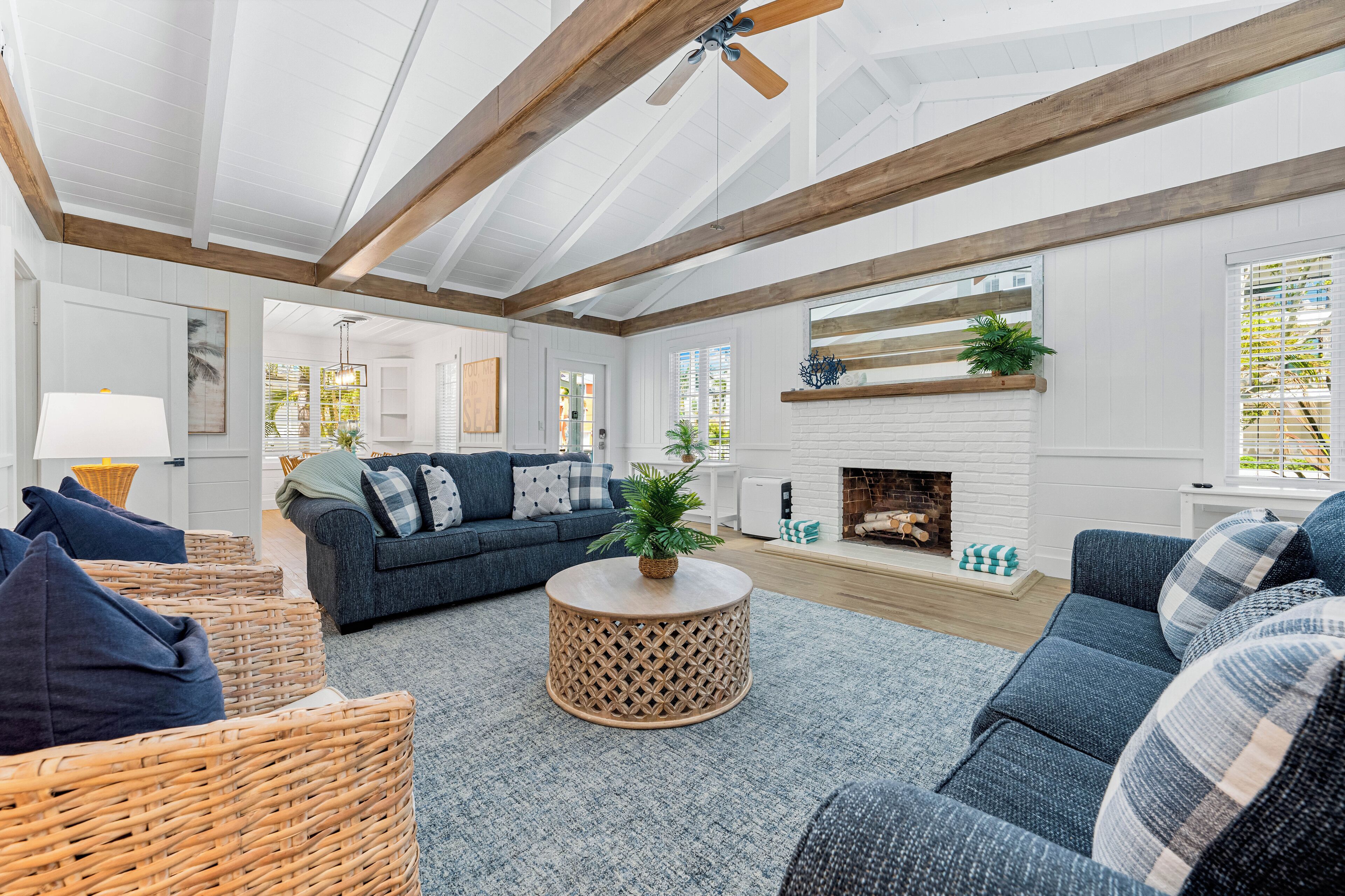 House (A Charming Beach Cottage) | Living room | TV