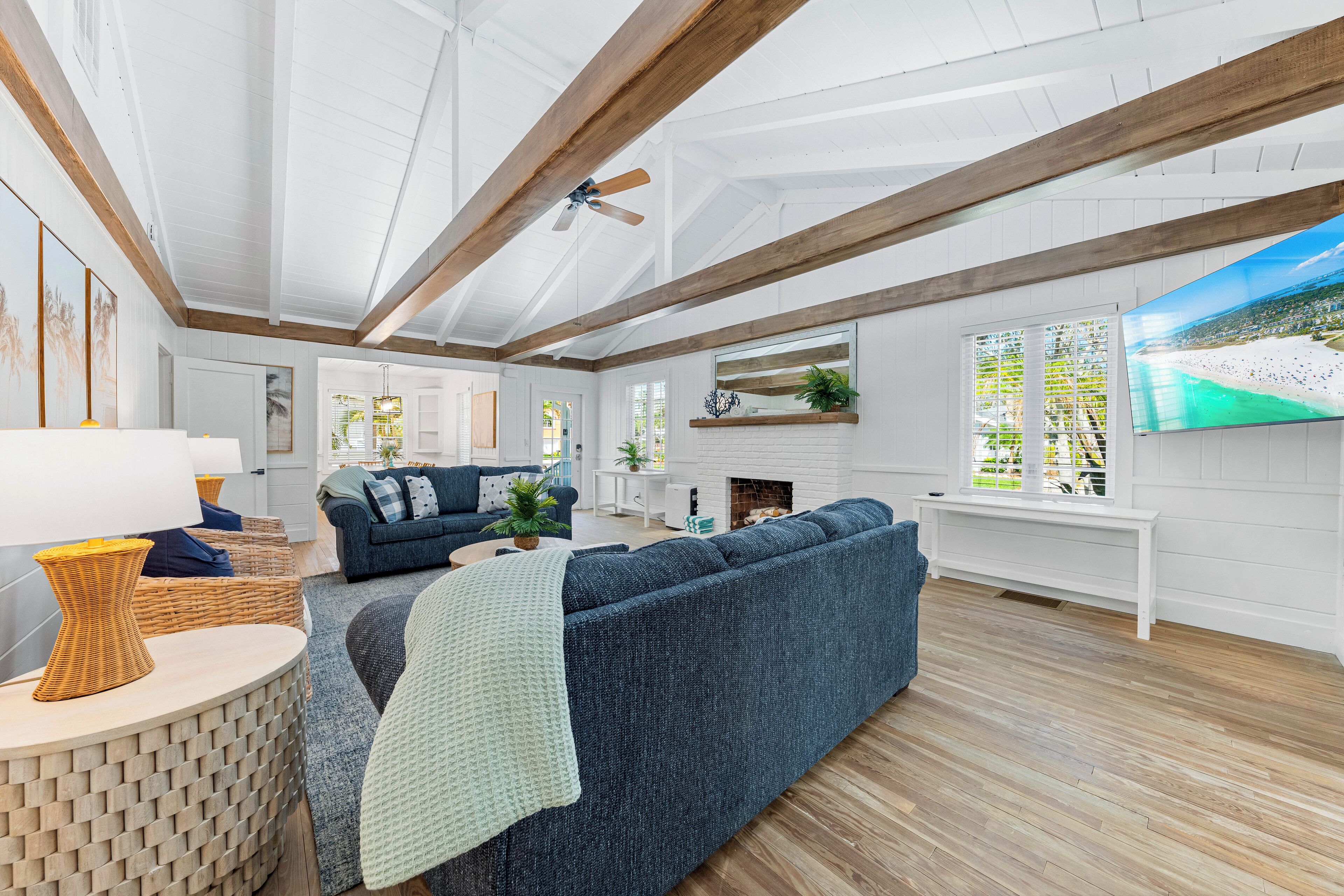 House (A Charming Beach Cottage) | Living room | TV