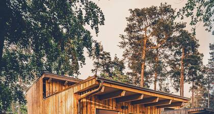 Ferienhaus „Doppel 2 Einzelbett Hund“ mit privater Terrasse